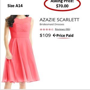 Azazie Scarlett Knee Length Bridesmaid Dress
